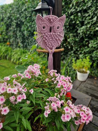 Sowa, owl, makrama, dekoracje, sowa ze sznurka, cotton cord owl, boho, styl skandynawski, handmade, dekoracje ze sznurka, naturalne dekoracje, wystroj wnętrz, aranzacja wnętrz, ze sznurka, makrama na sciane, wisząca sowa